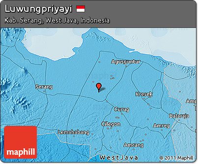 Political 3D Map of Luwungpriyayi