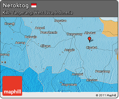 Political 3D Map of Neroktog