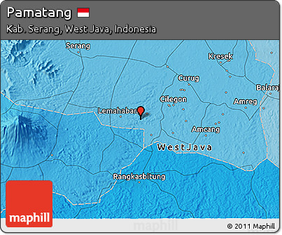 Political 3D Map of Pamatang