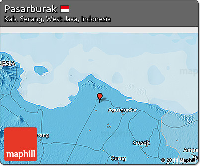 Political 3D Map of Pasarburak