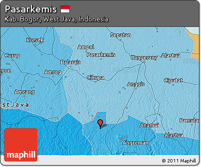 Political 3D Map of Pasarkemis