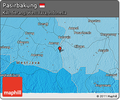 Political 3D Map of Pasirbakung