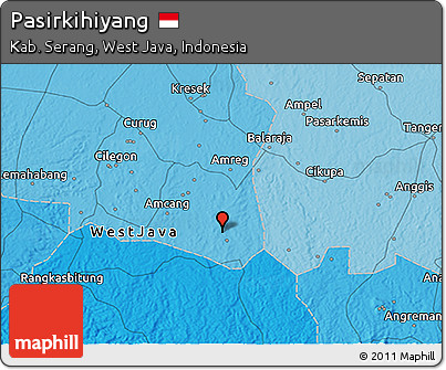 Political 3D Map of Pasirkihiyang