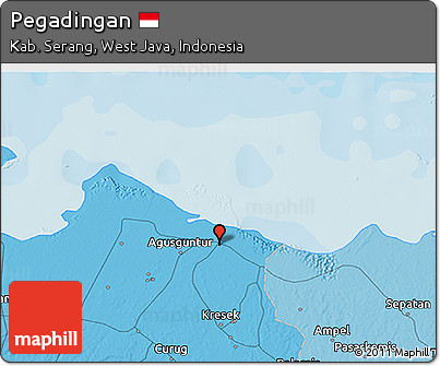 Political 3D Map of Pegadingan