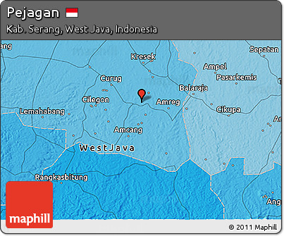 Political 3D Map of Pejagan