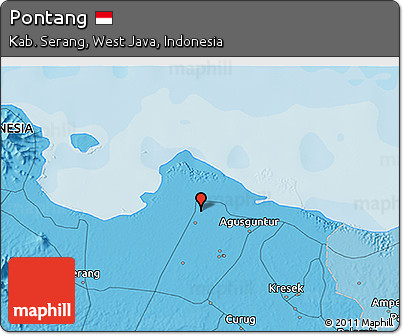Political 3D Map of Pontang