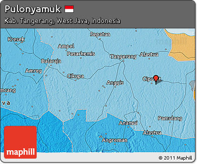Political 3D Map of Pulonyamuk