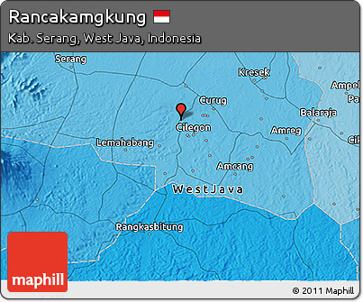 Political 3D Map of Rancakamgkung