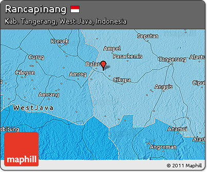 Political 3D Map of Rancapinang