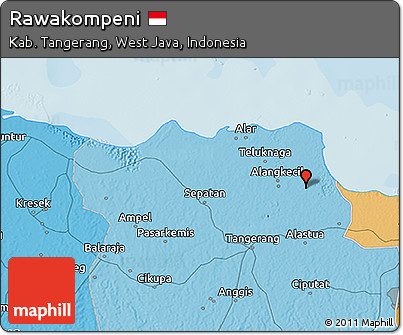 Political 3D Map of Rawakompeni