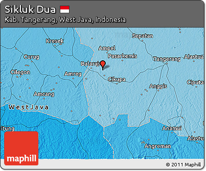 Political 3D Map of Sikluk Dua