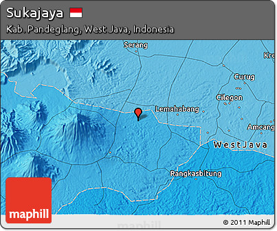 Political 3D Map of Sukajaya