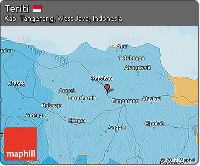 Political 3D Map of Teriti