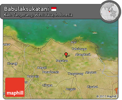 Satellite 3D Map of Babulaksukatani