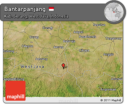 Satellite 3D Map of Bantarpanjang