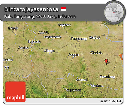 Satellite 3D Map of Bintarojayasentosa