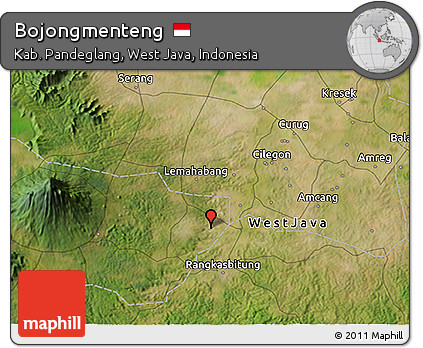 Satellite 3D Map of Bojongmenteng