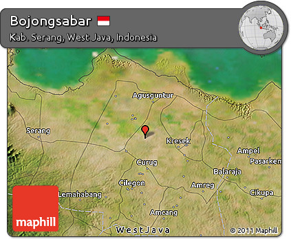 Satellite 3D Map of Bojongsabar