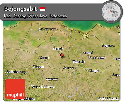 Satellite 3D Map of Bojongsabit