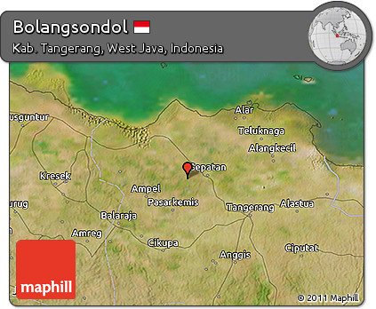 Satellite 3D Map of Bolangsondol