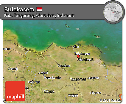 Satellite 3D Map of Bulakasem
