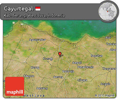 Satellite 3D Map of Cayurtegal