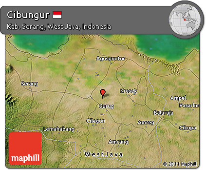 Satellite 3D Map of Cibungur