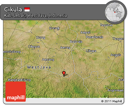 Satellite 3D Map of Cikula