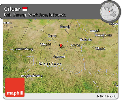 Satellite 3D Map of Ciluar