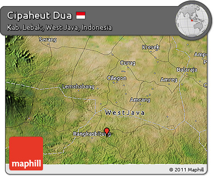 Satellite 3D Map of Cipaheut Dua