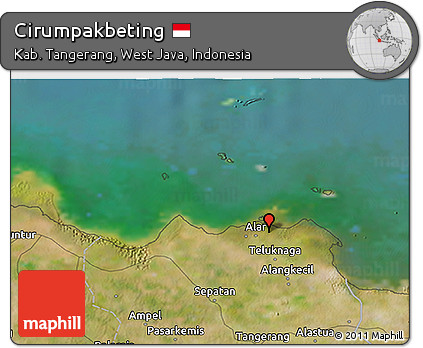 Satellite 3D Map of Cirumpakbeting