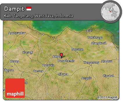 Satellite 3D Map of Dampit