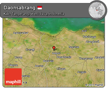 Satellite 3D Map of Daonsabrang