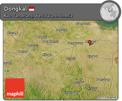 Satellite 3D Map of Dongkal