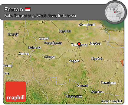 Satellite 3D Map of Eretan