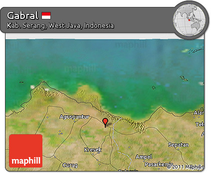 Satellite 3D Map of Gabral