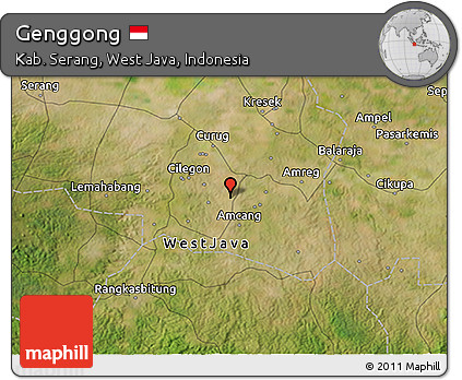 Satellite 3D Map of Genggong
