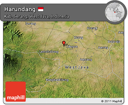 Satellite 3D Map of Harundang