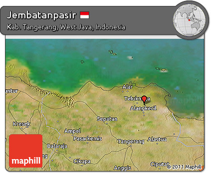 Satellite 3D Map of Jembatanpasir