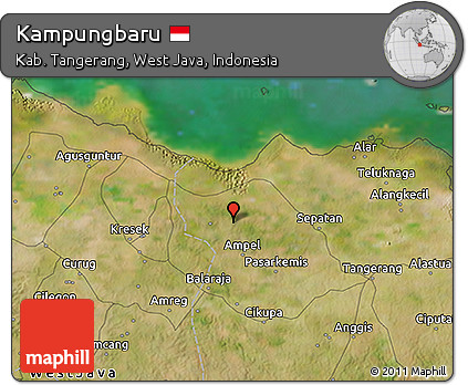 Satellite 3D Map of Kampungbaru