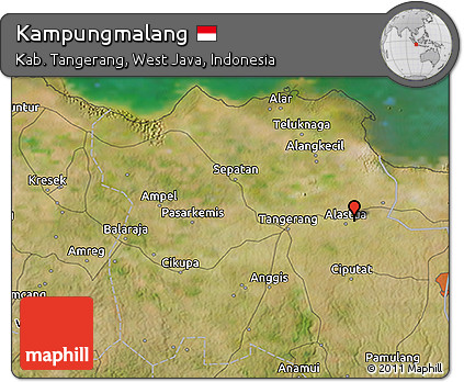 Satellite 3D Map of Kampungmalang