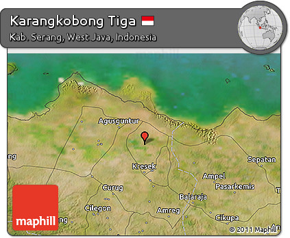 Satellite 3D Map of Karangkobong Tiga