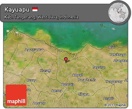 Satellite 3D Map of Kayuapu
