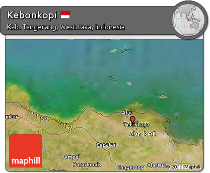 Satellite 3D Map of Kebonkopi