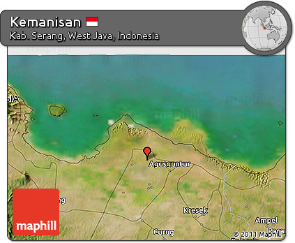 Satellite 3D Map of Kemanisan
