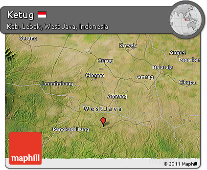 Satellite 3D Map of Ketug