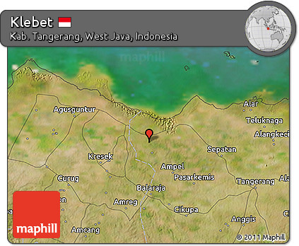Satellite 3D Map of Klebet