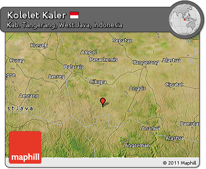 Satellite 3D Map of Kolelet Kaler