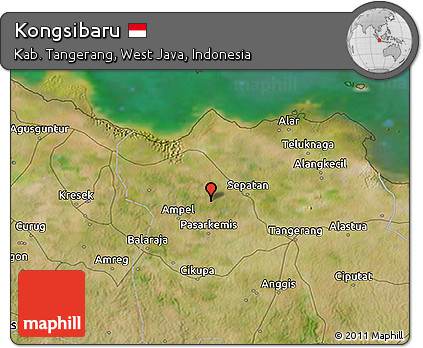 Satellite 3D Map of Kongsibaru