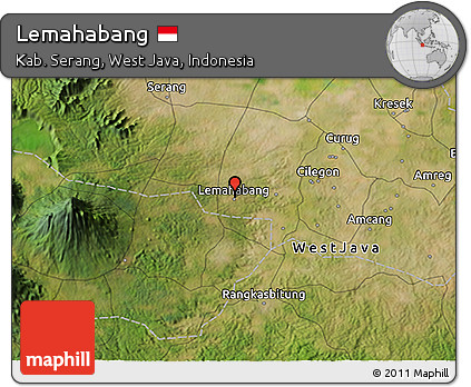 Satellite 3D Map of Lemahabang